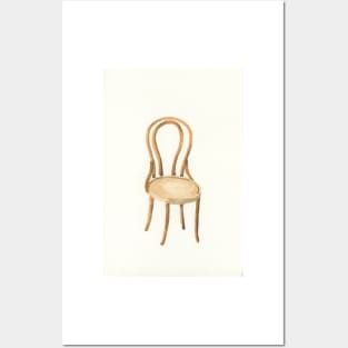 Bentwood Chair Watercolor Posters and Art